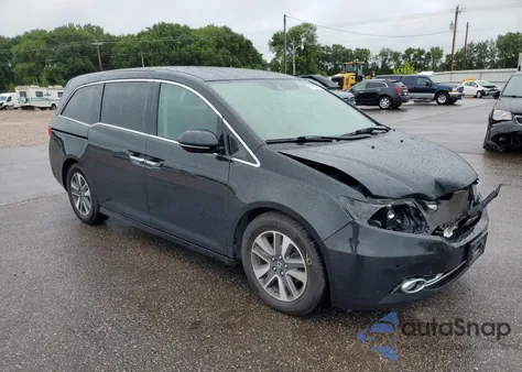 2015 Honda Odyssey Touring from USA, damaged, VIN 5FNRL5H97FB063749